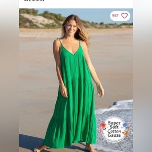 Natural life Brooklyn maxi dress green. New in packaging with tags